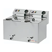Freidora eléctrica de sobremesa 8+8 L Savemah FES-8+8LG TRI