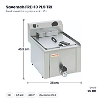 Medidas Savemah FRE-10 PLG TRI: 38 x 56 x 45.5 cm