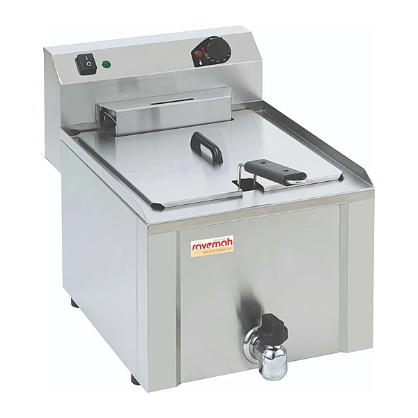 Freidora eléctrica potenciada 10 L Savemah FRE-10 PLG TRI