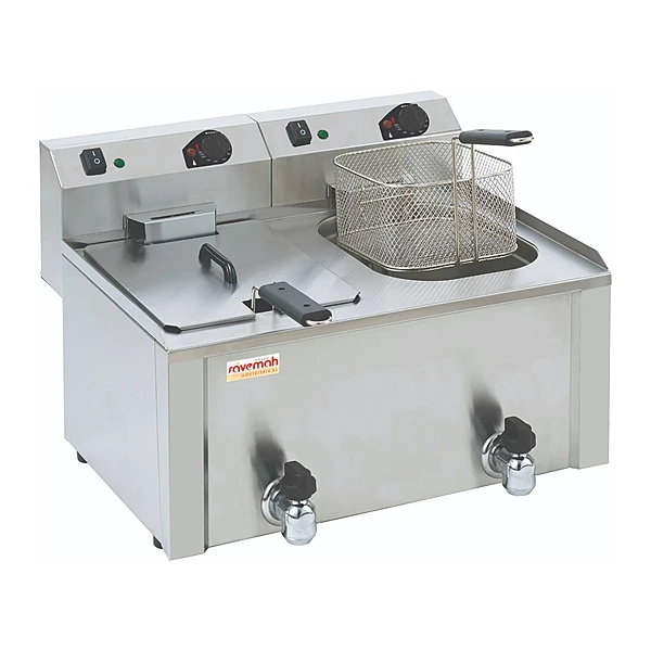 Freidora eléctrica potenciada 8+8 L Savemah FRE-8+8 PLG