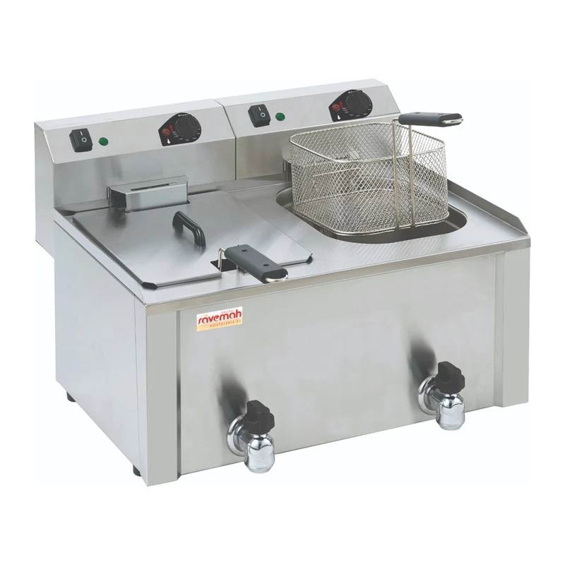 Freidora eléctrica potenciada 8+8 L Savemah FRE-8+8 PLG