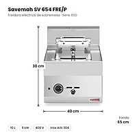 Medidas Savemah SV 654 FRE/P: 40 x 65 x 30 cm