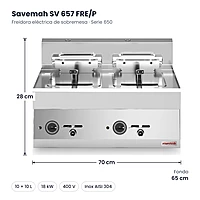 Medidas Savemah SV 657 FRE/P: 70 x 65 x 28 cm