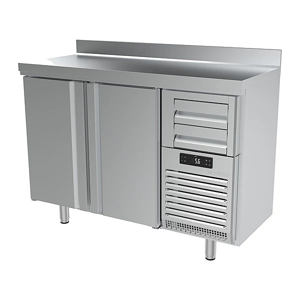 Frente mostrador refrigerado 147 cm 2 puertas inox Infrico FMPP 1500 II
