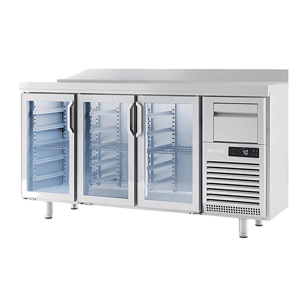 Frente mostrador refrigerado 196 cm 3 puertas de cristal Infrico FMPP 2000 CR
