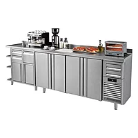 Frente mostrador refrigerado 245 cm 4 puertas inox Infrico FMPP 2500 II – vista 4