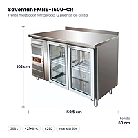 Medidas Savemah FMNS-1500-CR: 150.5 x 60 x 102 cm