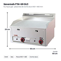 Medidas Savemah FTH-60 GLC: 66 x 60 x 29 cm