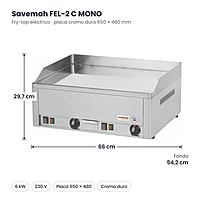 Medidas Savemah FEL-2 C MONO: 66 x 54.2 x 29.7 cm