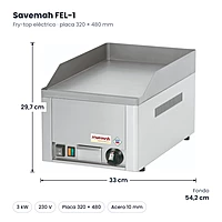 Medidas Savemah FEL-1: 33 x 54.2 x 29.7 cm