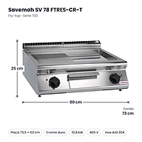 Medidas Savemah SV 78 FTRES-CR-T: 80 x 73 x 25 cm