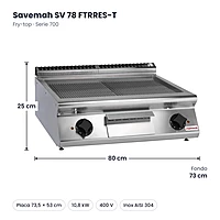 Medidas Savemah SV 78 FTRRES-T: 80 x 73 x 25 cm