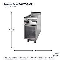 Medidas Savemah SV 94 FTGS-CR: 40 x 90 x 87 cm