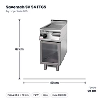 Medidas Savemah SV 94 FTGS: 40 x 90 x 87 cm