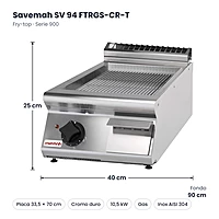 Medidas Savemah SV 94 FTRGS-CR-T: 40 x 90 x 25 cm