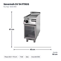Medidas Savemah SV 94 FTRGS: 40 x 90 x 87 cm