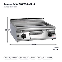 Medidas Savemah SV 98 FTGS-CR-T: 80 x 90 x 25 cm