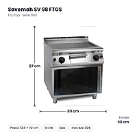Medidas Savemah SV 98 FTGS: 80 x 90 x 87 cm