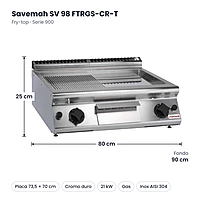 Medidas Savemah SV 98 FTRGS-CR-T: 80 x 90 x 25 cm