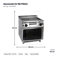 Medidas Savemah SV 98 FTRGS: 80 x 90 x 87 cm