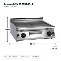 Medidas Savemah SV 98 FTRRGS-T: 80 x 90 x 25 cm