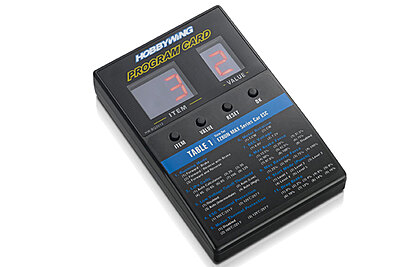 HOBBYWING LED PROGRAM CARD - HOBBYWING LED PROGRAM CARD -
