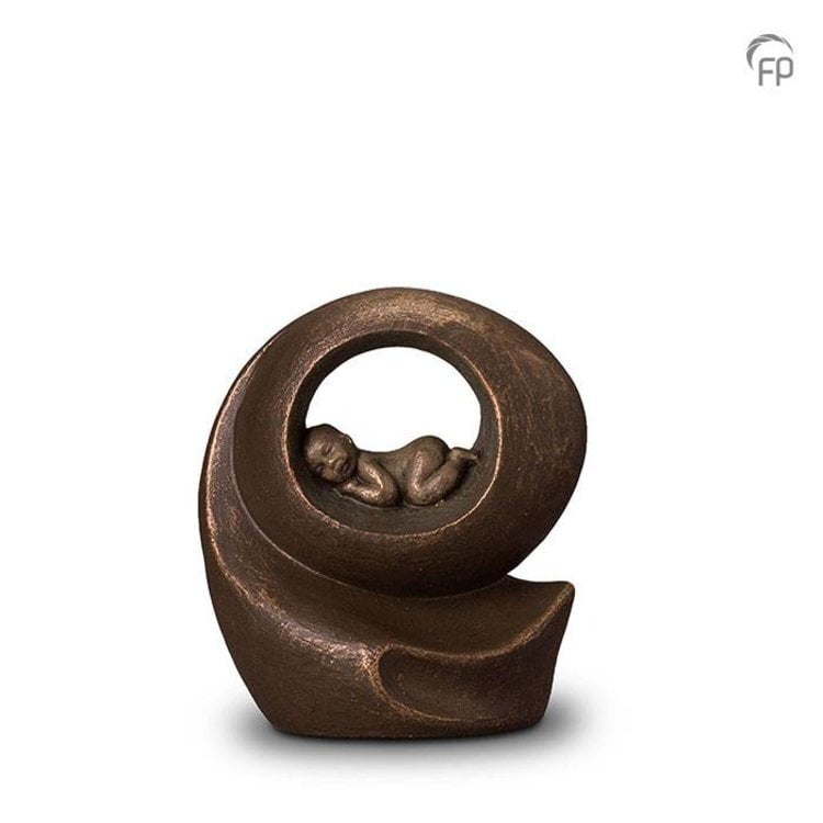 Keramische urn brons Het gemis Keramische urn brons Het gemis