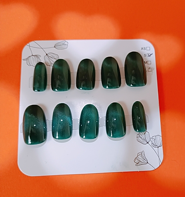 Deep Forest Green Cat eye