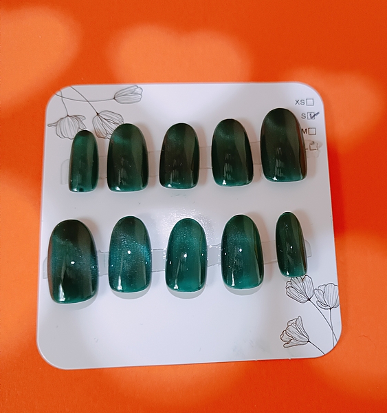 Deep Forest Green Cat eye