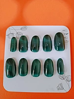 Deep Forest Green Cat eye