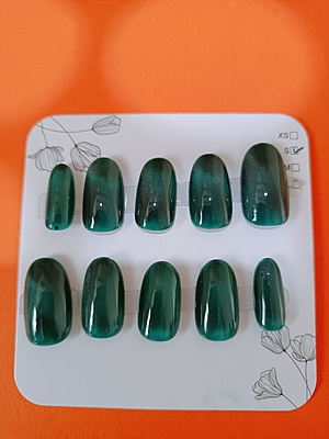 Deep Forest Green Cat eye