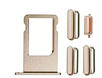 Apple iPhone 6s - Replacement SIM Card Tray , Power Button , Volume Button , Mute Switch - Gold