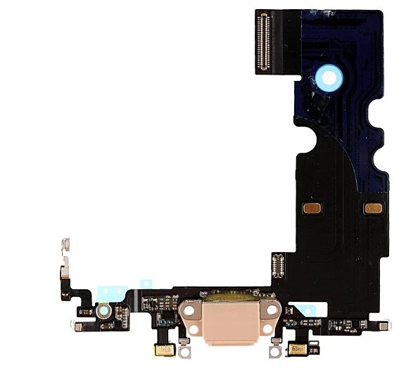 Apple iPhone 8 - Replacement Lightning Charging Port With Microphone - Gold