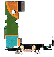 Apple iPhone 8 - Replacement Lightning Charging Port With Microphone - Gold