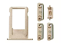 Apple iPhone 6s - Replacement SIM Card Tray , Power Button , Volume Button , Mute Switch - Gold