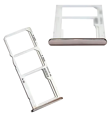 Huawei Honor 7A , Y6 Prime - Replacement Dual SIM Card Tray Holder - Gold
