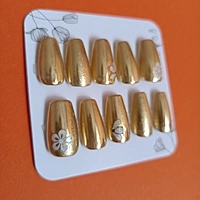 Golden Chrome with white flower