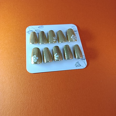 Golden Chrome with white flower