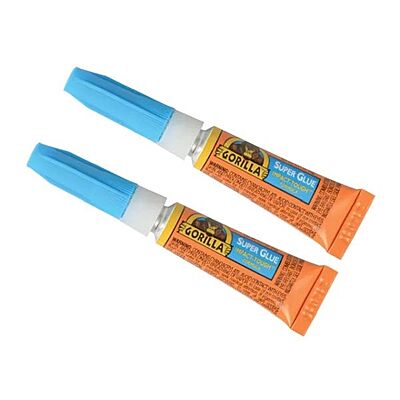 Gorilla Super Glue Tubes 3g Twin Pack