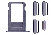 Apple iPhone 6s - Replacement SIM Card Tray , Power Button , Volume Button , Mute Switch - Space Grey