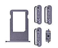 Apple iPhone 6s - Replacement SIM Card Tray , Power Button , Volume Button , Mute Switch - Space Grey