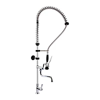 Grifo ducha de prelavado dos aguas con manetas 1/4 de giro Eratos GD-2