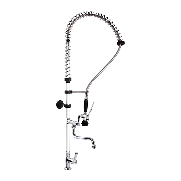 Grifo ducha de prelavado dos aguas con manetas 1/4 de giro Eratos GD-2