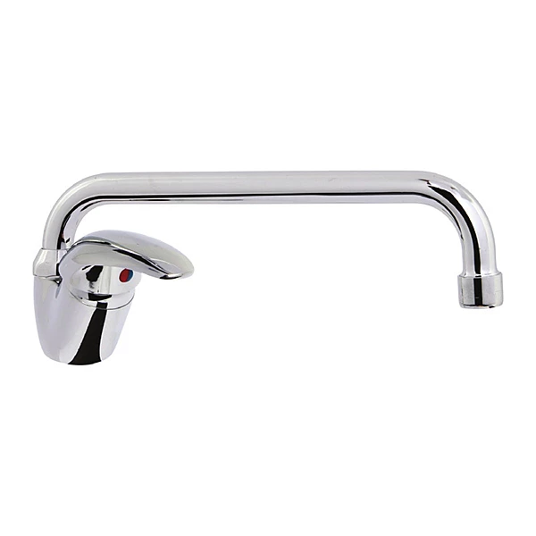 Grifo monomando 2 aguas leva corta con caño 120 mm Savemah 50.5022