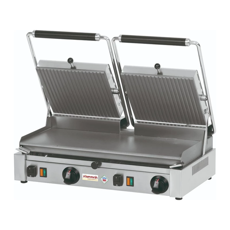 Grill eléctrico doble placa inferior lisa Savemah GRDL