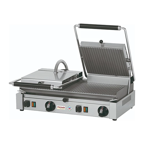 Grill eléctrico doble placa inferior ondulada Savemah GRDR