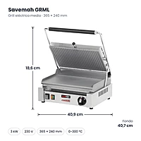 Medidas Savemah GRML: 40.9 x 40.7 x 18.6 cm