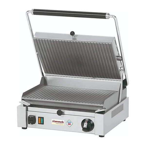 Grill eléctrico medio placa inferior ondulada Savemah GRMR