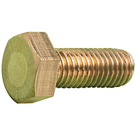 M6 X 16 Hex Head Set Screw 8.8 DIN933 Brass