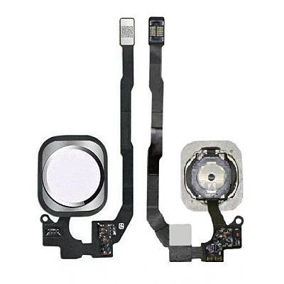 iPhone 5s , SE - Home Button Assembly With Touch ID Sapphire Panel - White